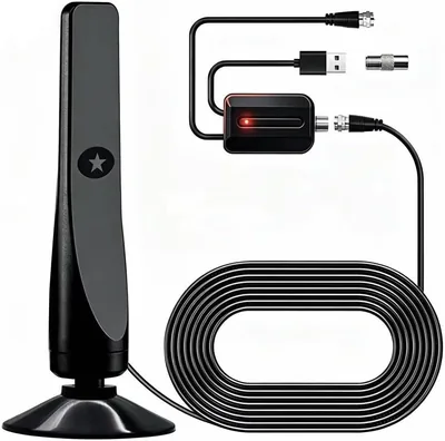 Antena de TV Digital MYDEAR, Antena HDTV Interior, Smart para Canales 1080P 4K, Alcance de 500 km