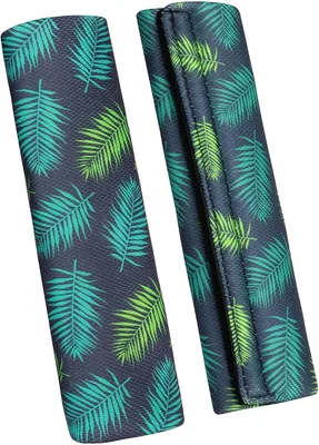 AYBUY 2x Protections de Ceintures de Sécurité Auto, Removables et Douces (Feuilles Tropicales) - Meilleur Prix
