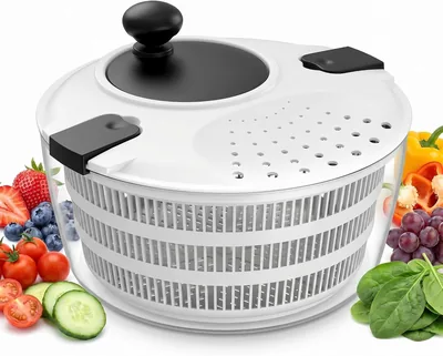 VELUNO Salad Spinner - Multifunctional Food Prep System - Best Deal