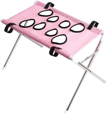 Hamaca para Perros con Marco de Acero Inoxidable y Malla de Secado Rápido, Eslinga Plegable - Mejor Oferta