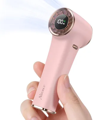 NITRONCE Mini Fan, 97 g Ultra Leicht mit bis zu 10 m/s Windgeschwindigkeit & 18°C Kühlung, USB-C Handheld Ventilator B