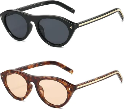 LJCZKA Retro Oval Sunglasses Best Deal