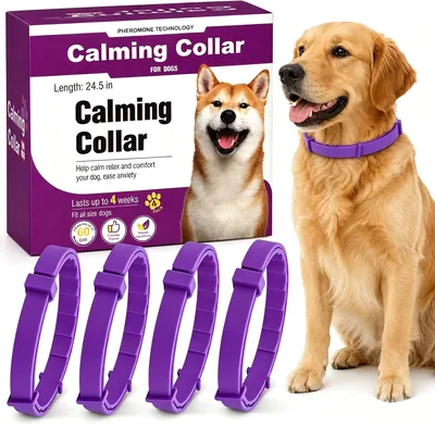 4 Packs Calming Collar Dog Anxiety Relief Best Deal
