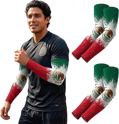 UZNOONL 2 Pares Mangas para Brazos UV, Protección Fresca Manga para Brazo, para Hombre y Mujer