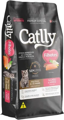Kitten طعام Catlly المميز، السلمون والأرز 1 كجم - أفضل سعر