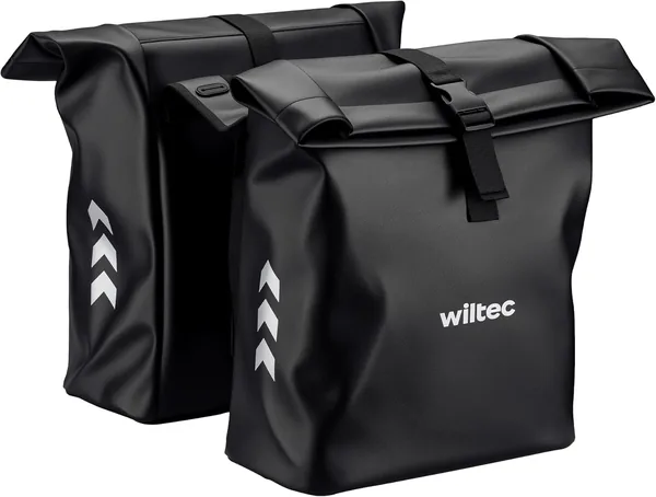 Wiltec Double Bike Bag 48L, vattenskadad, 30x14x57 cm - Bäst pris