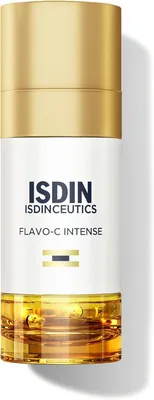 ISDINCEUTICS Flavo-C Intense 50ml, Suero Biphasico Antiarrugas con 15% de Vitamina C, Corrige los 9 Signos del Envejecimiento