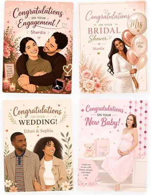 Personalized Congrats Card - Custom Photo Portrait Best Deal