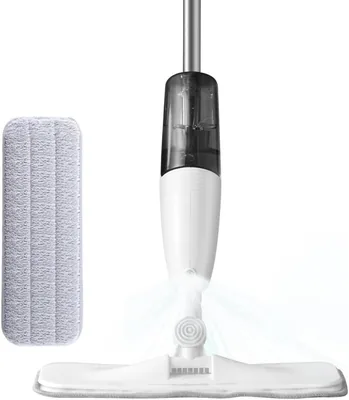 TASTRADE Spray Mop - Microfiber Floor Cleaner, 350ml Tank, 360° Head, Lightweight