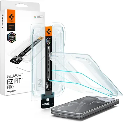 Spigen EZ Fit Pro Skärmskydd [2P] för Google Pixel 11 Pro Fold | 10H+ Hårdhet, enkelt installation, skalvänlig, ultra-trafik