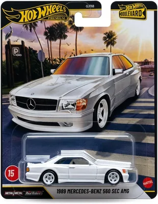 Hot Wheels 1989 Mercedes-Benz 560SEC AMG Mini Car, 1:64 Scale
