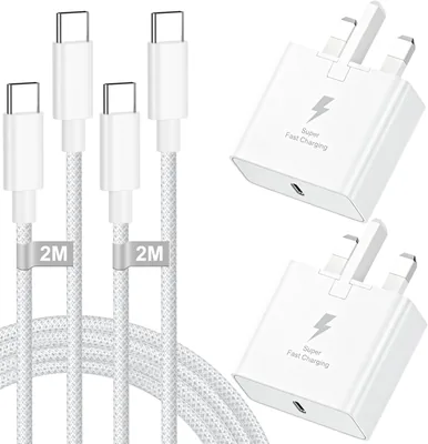 Samsung Fast Charger 2Pack 45W with 2M USB-C Cable - 14% Off