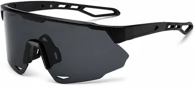 Xanthelle Szybkie Okulary Sportowe dla Mężczyzn i Kobiet - Jednoczęściowe, Zakrzywione Szkło - Okulary Rowerowe