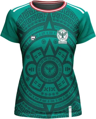RACCOON SPORT Playera Jersey Fútbol Mundial México 2026 Mujer Cuello Redondo Tela Deportiva Dri-Fit Mejor Precio
