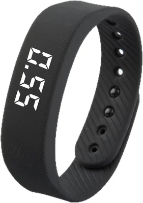 Silent Vibration Alarm Wristband Sleep Tracker, 3D Fitness Bracelet, USB Fast Charge