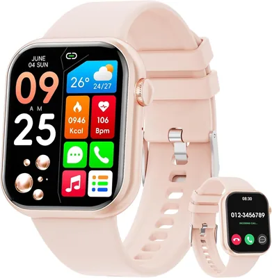 Reloj Inteligente Hwagol 1.85" HD para Hombre y Mujer con Bluetooth y Llamadas - 140+ Modos Deportivos - 100% Off