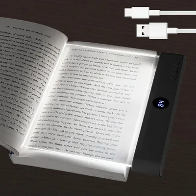 Rechargeable Book Light - 3 Colors, Dimmable with Timer Best Deal
