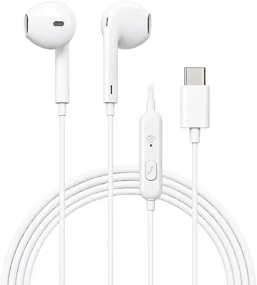 USB Type-C Wired Earphones - Stereo Bass, Microphone, Universal Compatibility