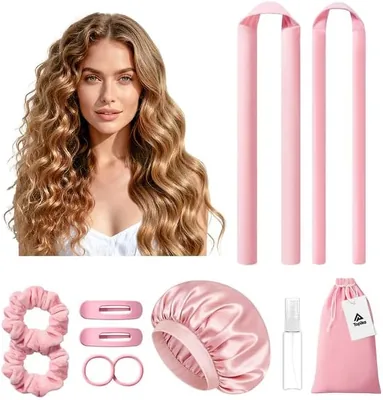 Topika Heatless Curls Overnight Soft Heatless Curlers Set 2 Pieces - Best Deal