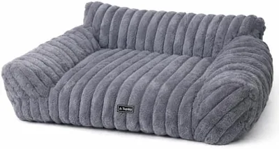 Topika Dog Couch Bed Memory Foam Pet Sofa Bed for Small Dogs Cats - M | Soft Plush Supportive Pet Bed