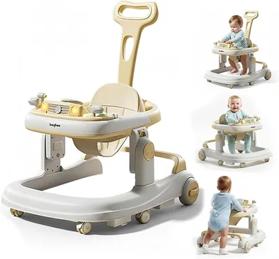 Baybee Pollo 3 in 1 Baby Walker - Adjustable, Foldable Activity Centre