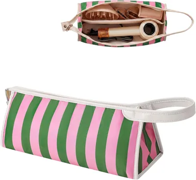 RSRLSII Striped Travel Bag for Hair Tools, Waterproof Case