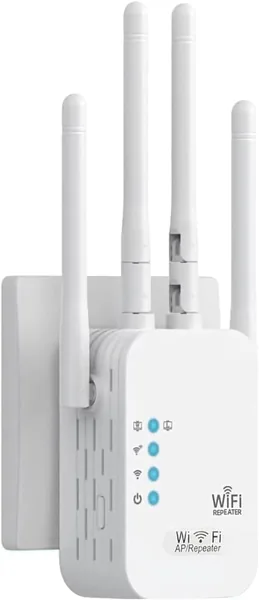 R p teur WiFi Puissant 1200Mbps Amplificateur WiFi avec 4 Antennes pour Couvrir tout votre maison