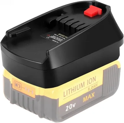 YNDZ 2-in-1 Batterie-Adapter für Dewalt & Milwaukee 18V Batterien, kompatibel mit Bosch PBA 18V Heimwerker- und Gartenwerkzeugen (Batt)
