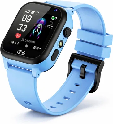 QUAALZ Kids Smart Watch GPS SIM 2-Way SOS Camera Fitness Tracker Blue 3-12 yrs Best Deal