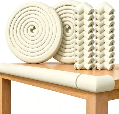 JDF3CISH Protectores de Bordes y Esquinas para Muebles para Bebés | Parachoques de 10m 20 Esquinas A