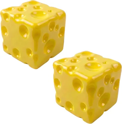 Cheese Squishy 2-Pack - 2.75in, Fidget Toy for Kids Adults, Yellow