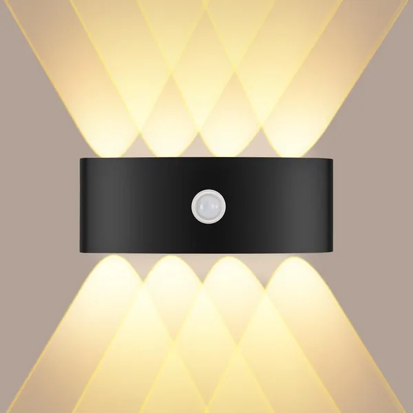 Applique Murale Jiehe à Détecteur de Mouvement LED, 8W, IP65 Étanche, Lumière Exterieur/Interieur - Best Deal