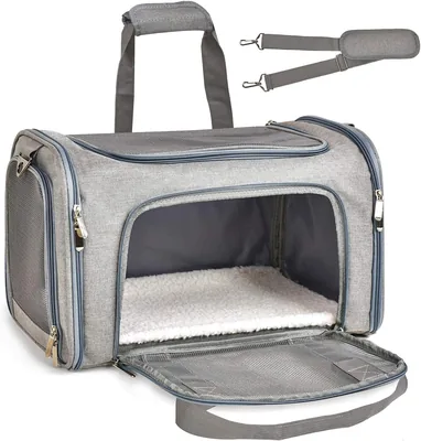 FA PLUS Cat Carrier Dog Carrier TSA Approved for Small/Medium Pets up to 15lbs