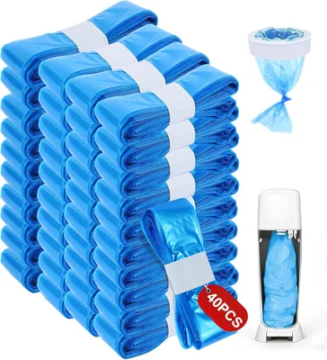 Windeleimer Nachfüllfolie & Kassetten 40 Stück, Universal für Windeleimer & Katzenstreu, Best Deal