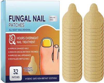 Parches para Hongos en las Uñas - Pack de 32 - Mejora Discreta de Uñas Dañadas y Desvanecidas, Cuidado Fácil de Uñas, Lucha contra el Hongo de Uñas