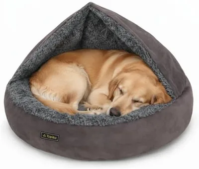 Topika Cat Cave Bed: Soft Plush Triangular Pet Bed for Cats & Small Dogs - Best Deal