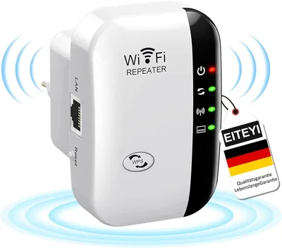 Répéteur WiFi EITEYI 2026 - Amplificateur puissant 300Mbps, Booster de portée WiFi 2.4GHz avec WPS
