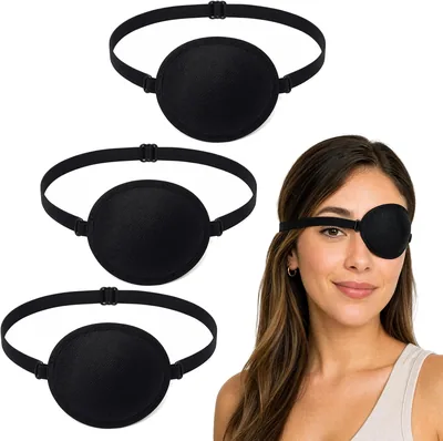 3PCS Parches para Ojos Ambliopía Ajustables, Para Protección del Ojo. Ideal para Niño, Izquierdo o Derecho | Mejor Oferta