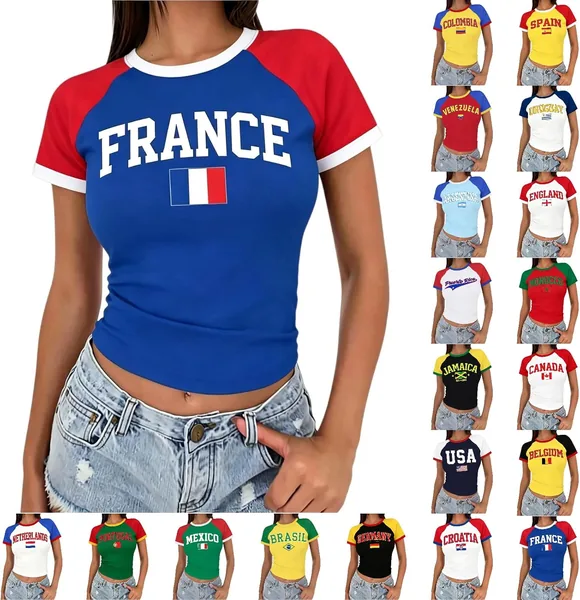 T-shirt de support pour le Football - Coupe du Monde 2026 - Shorty Jersey - Offre Spéciale 50% de Réduction