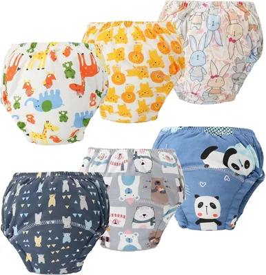 Calzones Entrenadores para Niños y Niñas, Paquete de 6 Calzoncitos de Algodón para Aprender a Ir al Baño, Suaves, Absorbentes - Mejor Oferta