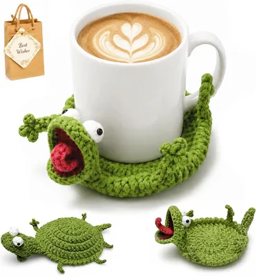 Crochet Lizard Coaster - 14% Off