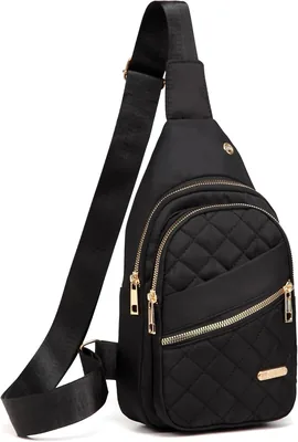 FA PLUS Small Sling Backpack Women's Chest Bag, Black Best Deal