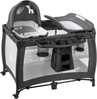 Baby Bed 5 in 1 Foldable Sleeper & Playard with Music Box