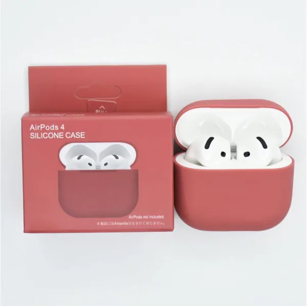 Liquid Silicone AirPods 4 Case with Carabiner, Hibiscus - Best Deal