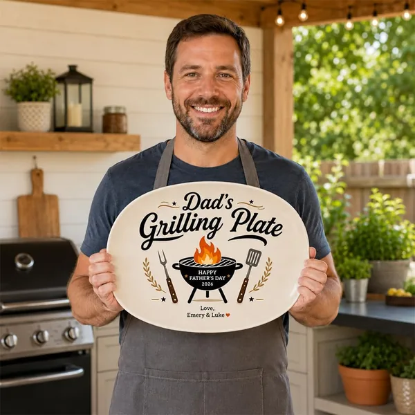 Famitrendz Customs Fathers Day BBQ Plate Best Deal