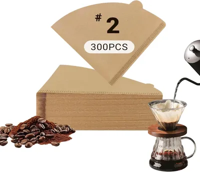 Filtro de Papel de Café V60, 300 Piezas, Pulpa Natural, para Cafeteras de Goteo, Mejor Oferta