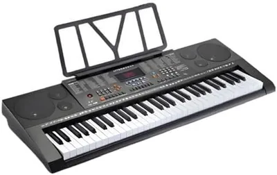 الكيبورد الإلكتروني YM-823 ب 61 مفتاح - بيانو أورجاني محمول مع منفذ USB وسماعات رأس - 300 نغمة وإيقاع + محول الطاقة - أفضل سعر
