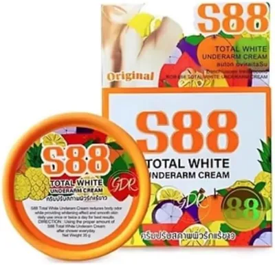 S88 Total White Underarm Cream 14% Off: Niacinamide & Licorice Extract for Dark Armpits