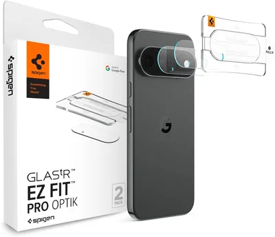 Spigen EZ Fit Pro Optik Kameranförsäkring [2St] för Google Pixel 11 | Transparent, tårt glas med 9H härn