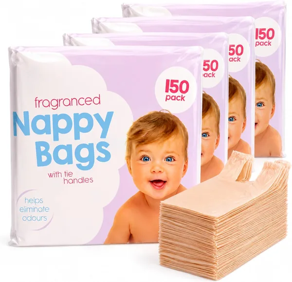 600 Coloured Nappy Bags Best Deal